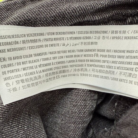 Abercrombie & Fitch Curve Love Ankle Straight High Rise Jeans Women's 4L Black - Picture 11 of 11